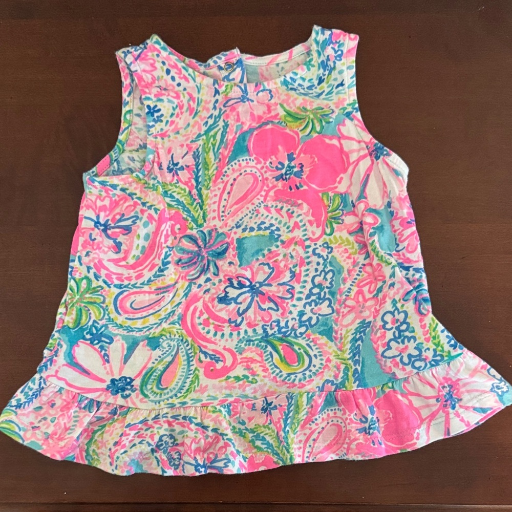 Lilly Pulitzer Baby Girls Sleeveless Dress with Bloomers - Picture 2 of 7